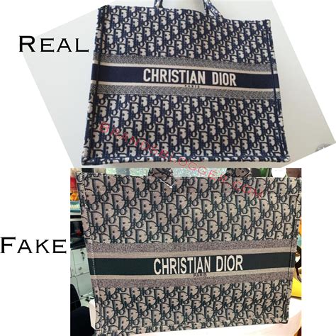 real vs fake dior tote|dior book tote real.